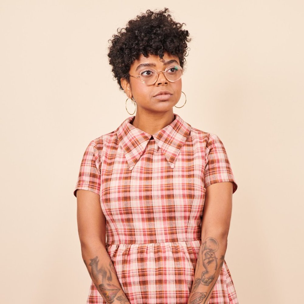 Tuesday Bassen Dagger Dress in Sunset Plaid XL